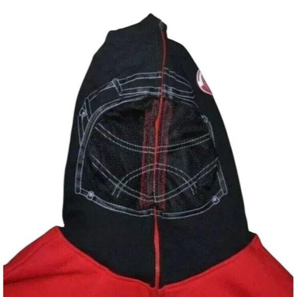 Youth Large 14/16 Hoodie Zip Up Face Mask Jacket NHL Detroit Red Wings NWT $60 - Picture 3 of 6
